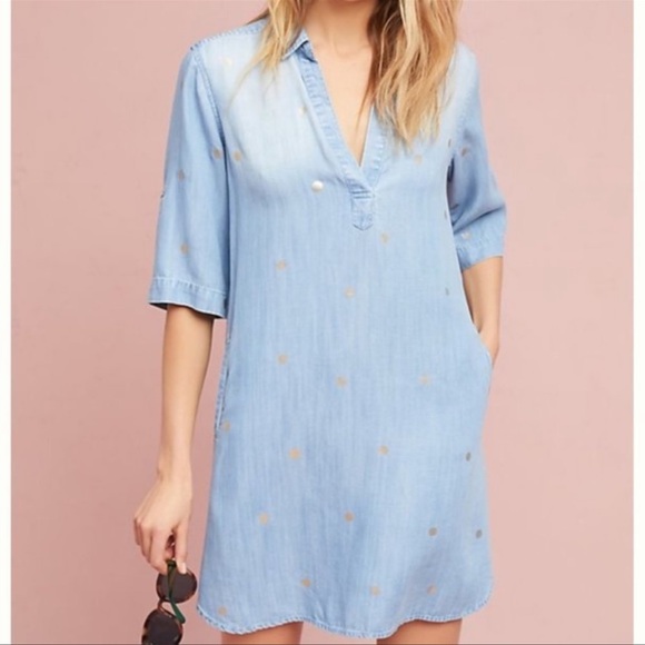 Anthropologie Dresses & Skirts - Anthropologie Cloth & Stone Chambray Dress